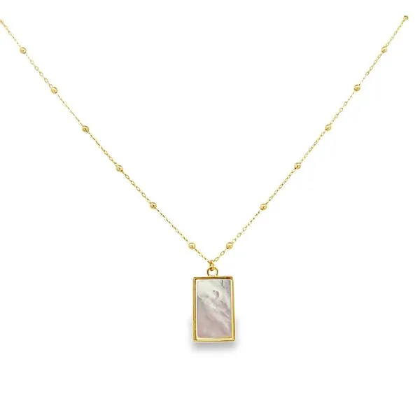 Mother Of Pearl Tag Necklace Simones Jewelry, LLC Shrewsbury, NJ