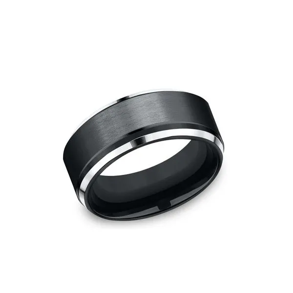 Black cobalt wedding shop bands