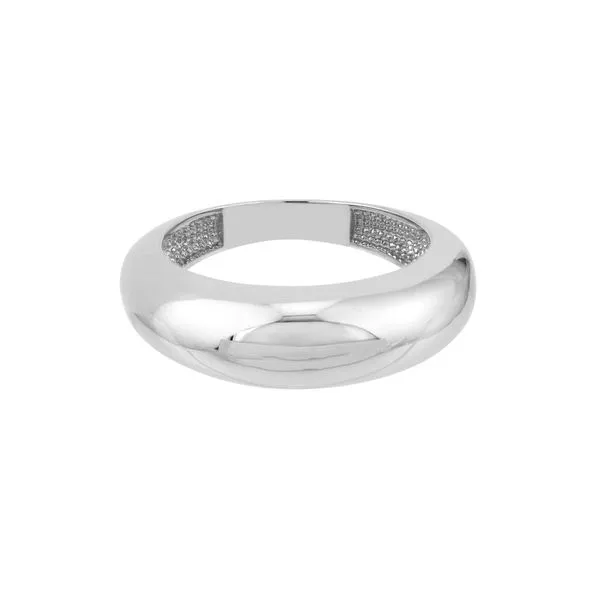 White Wide Dome Ring Simones Jewelry, LLC Shrewsbury, NJ