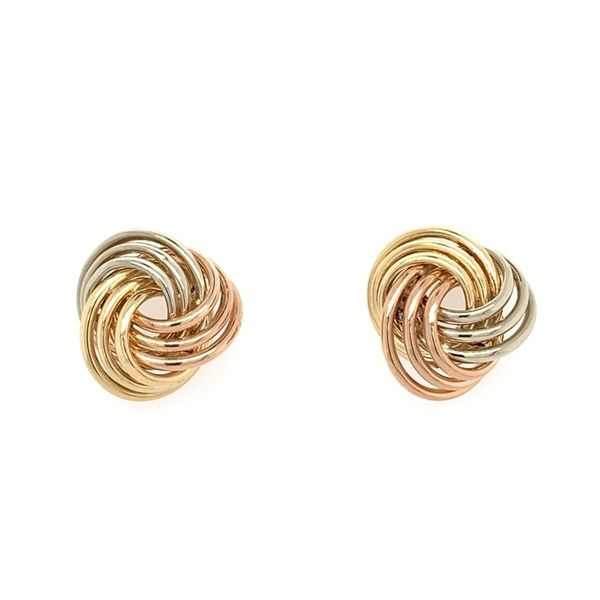 Gold Love Knot Earrings Simones Jewelry, LLC Shrewsbury, NJ