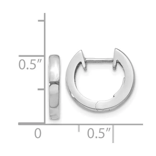 Gold Huggie Earrings Image 2 Simones Jewelry, LLC Shrewsbury, NJ