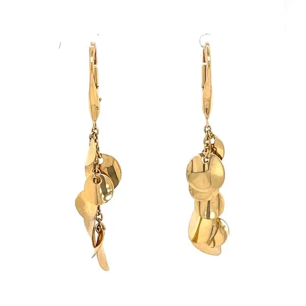 14K Yellow Drop Leverback Earrings Simones Jewelry, LLC Shrewsbury, NJ