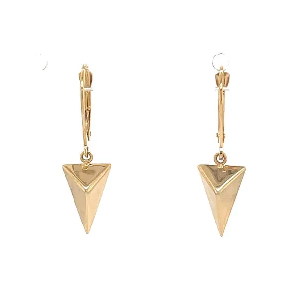 14K Yellow Geometric Drop Earrings Simones Jewelry, LLC Shrewsbury, NJ