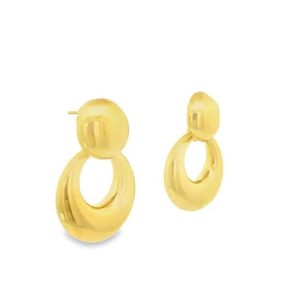 Gold Door Knocker Earrings Image 2 Simones Jewelry, LLC Shrewsbury, NJ