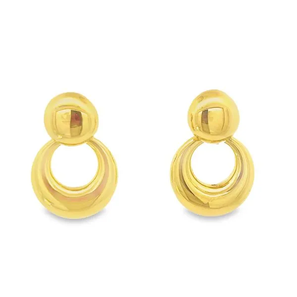 Gold Door Knocker Earrings Simones Jewelry, LLC Shrewsbury, NJ