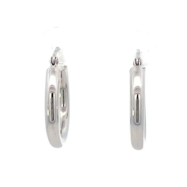 14K White Gold Hoop Earrings Simones Jewelry, LLC Shrewsbury, NJ