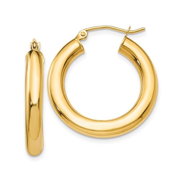 Yellow Gold Hoops Simones Jewelry, LLC Shrewsbury, NJ