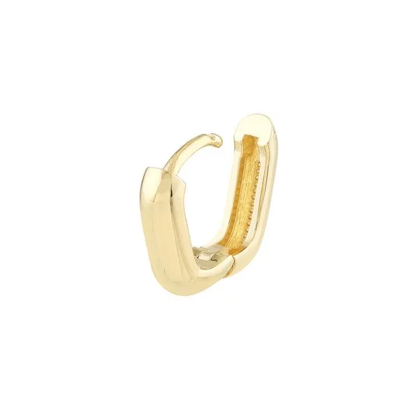 Oblong Polished Hoops Image 3 Simones Jewelry, LLC Shrewsbury, NJ
