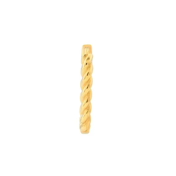 Petite Oval Twist Hoop Earrings Image 3 Simones Jewelry, LLC Shrewsbury, NJ