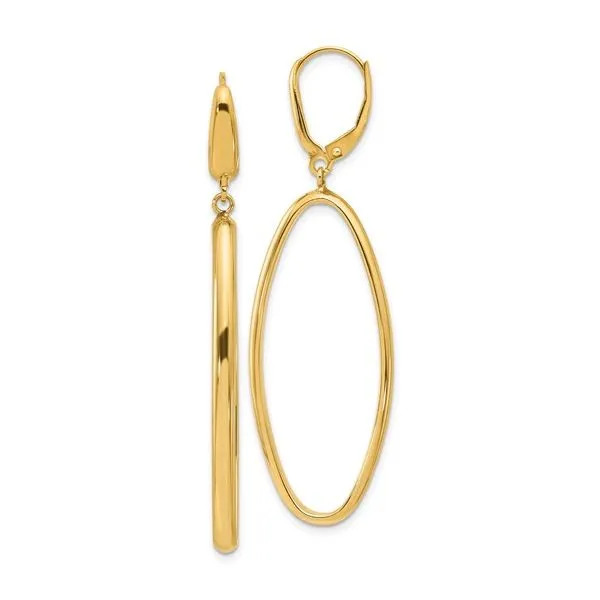 Leverback Oval Drop Earrings Simones Jewelry, LLC Shrewsbury, NJ