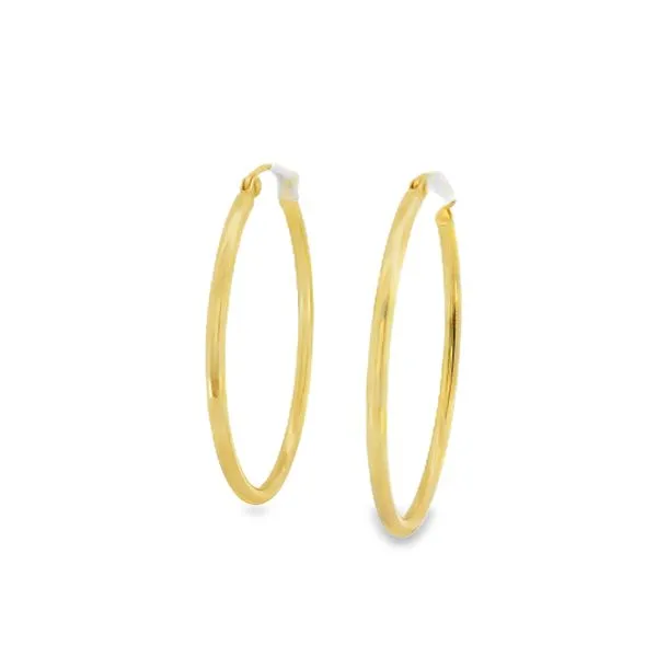 14K Yellow Oval 1 3/8