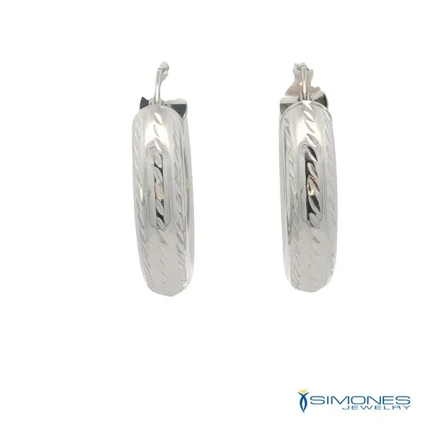 14K White Gold Earrings Image 3 Simones Jewelry, LLC Shrewsbury, NJ