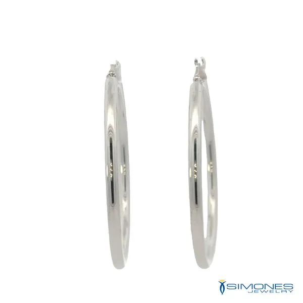 14K White Gold Earrings Image 3 Simones Jewelry, LLC Shrewsbury, NJ