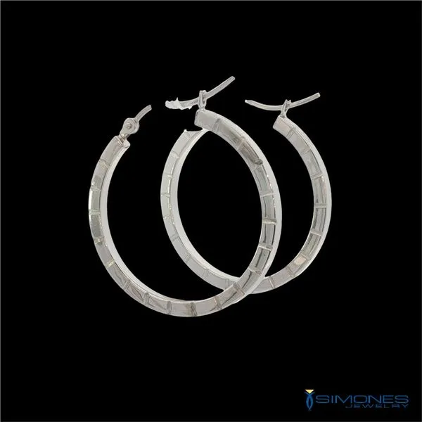 14K White Gold Earrings Image 3 Simones Jewelry, LLC Shrewsbury, NJ