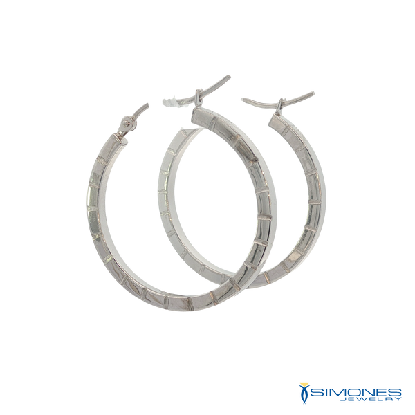 14K White Gold Earrings Image 3 Simones Jewelry, LLC Shrewsbury, NJ