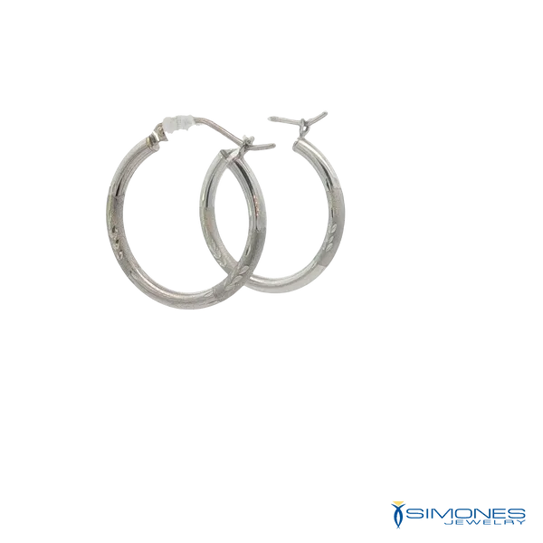 14K White Gold Earrings Image 3 Simones Jewelry, LLC Shrewsbury, NJ