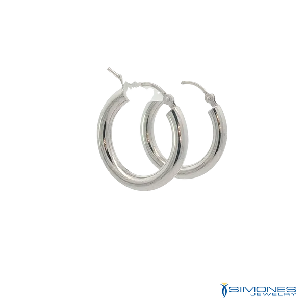 14K White Gold Earrings Image 2 Simones Jewelry, LLC Shrewsbury, NJ