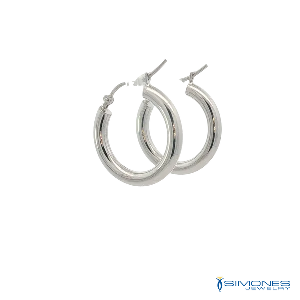 14K White Gold Earrings Image 3 Simones Jewelry, LLC Shrewsbury, NJ