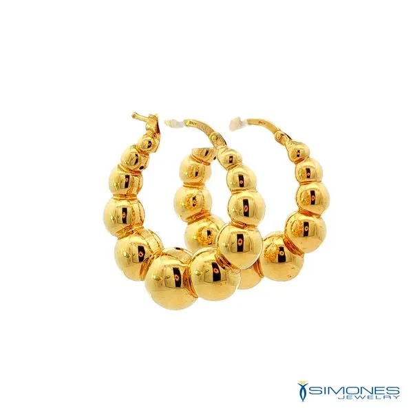 14K Yellow Earrings Image 2 Simones Jewelry, LLC Shrewsbury, NJ