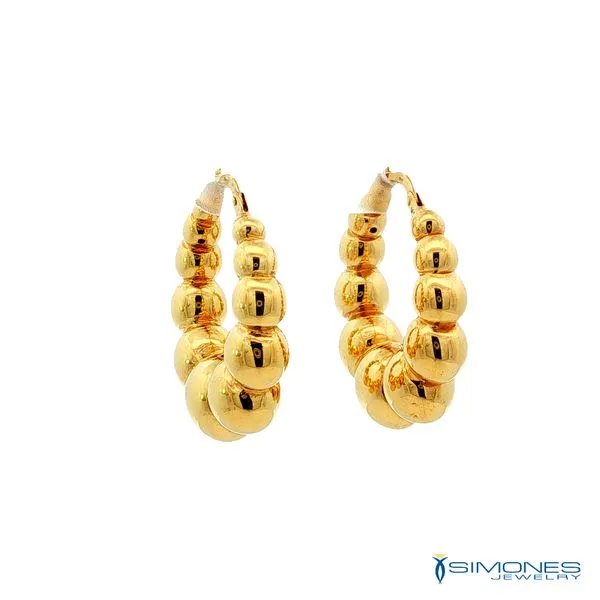 14K Yellow Earrings Image 3 Simones Jewelry, LLC Shrewsbury, NJ