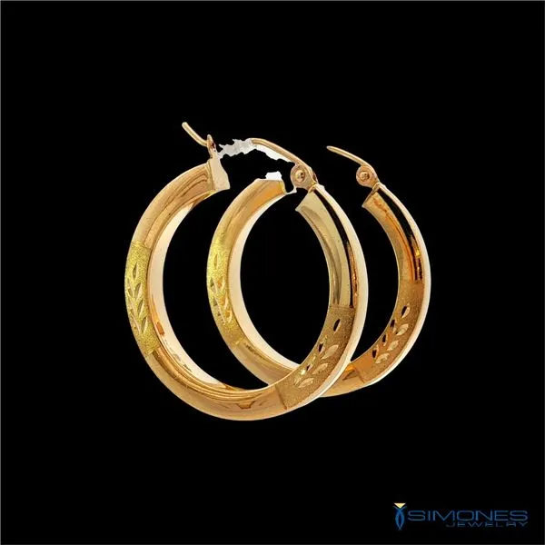 14K Yellow Gold Earrings Image 2 Simones Jewelry, LLC Shrewsbury, NJ