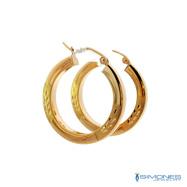 14K Yellow Gold Earrings Image 2 Simones Jewelry, LLC Shrewsbury, NJ