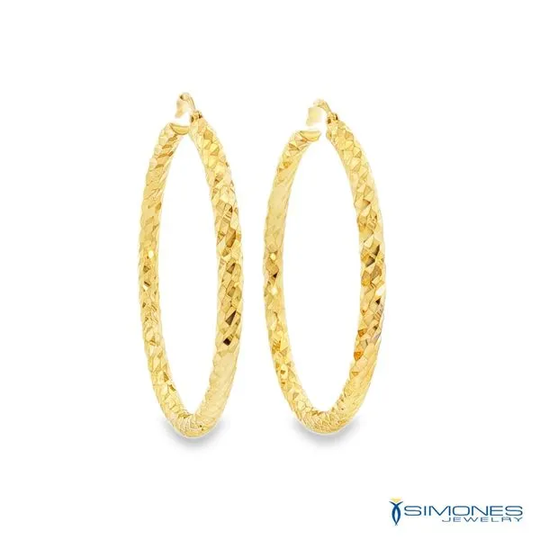 14K Yellow Gold Earrings Image 2 Simones Jewelry, LLC Shrewsbury, NJ