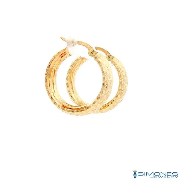 14K Yellow Gold Earrings Image 2 Simones Jewelry, LLC Shrewsbury, NJ