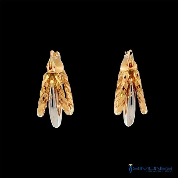 14K Yellow & White Gold Earrings Simones Jewelry, LLC Shrewsbury, NJ