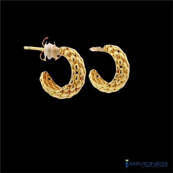 14K Yellow Gold Earrings Image 2 Simones Jewelry, LLC Shrewsbury, NJ