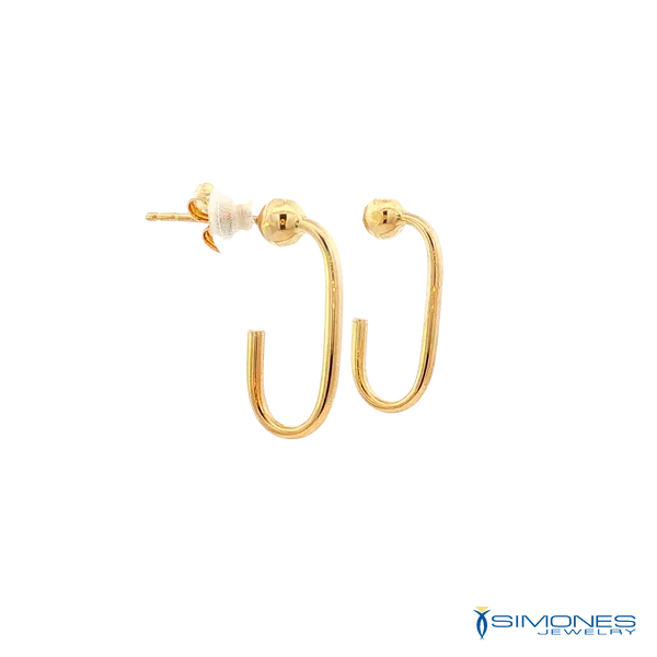 14K Yellow Gold Earrings Image 2 Simones Jewelry, LLC Shrewsbury, NJ