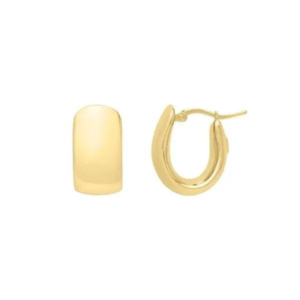 Wide Hoop Earrings Simones Jewelry, LLC Shrewsbury, NJ