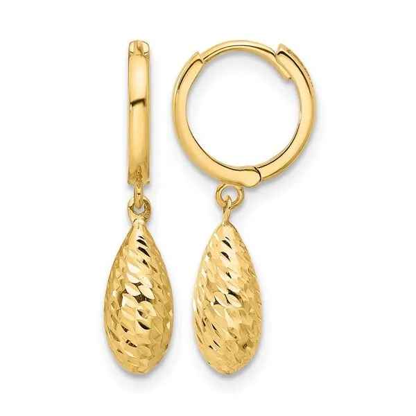 Dangle Diamond Cut Drop Earrings Simones Jewelry, LLC Shrewsbury, NJ