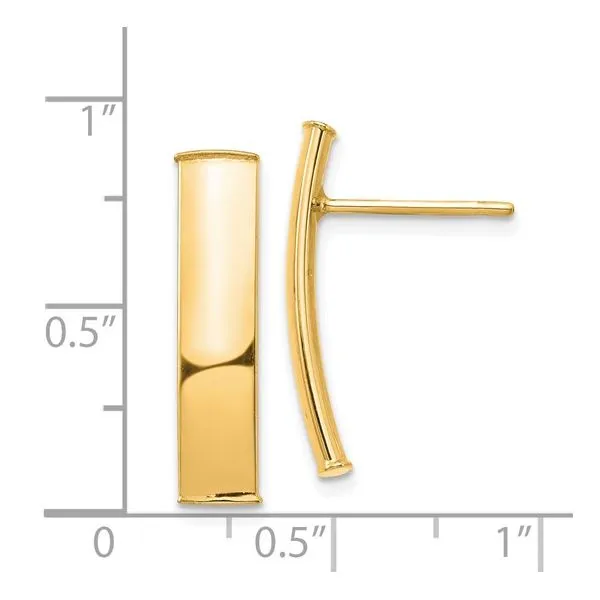 Post Stick Earrings Image 2 Simones Jewelry, LLC Shrewsbury, NJ