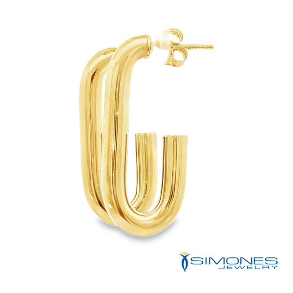 14K Yellow Earrings Image 2 Simones Jewelry, LLC Shrewsbury, NJ