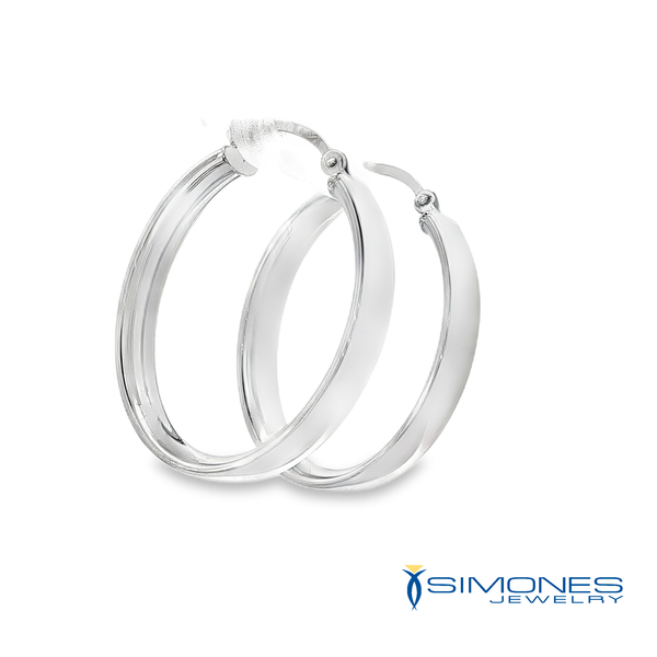 14K White Earrings Image 2 Simones Jewelry, LLC Shrewsbury, NJ