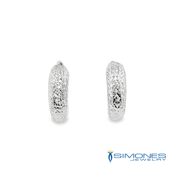 14K White Earrings Image 2 Simones Jewelry, LLC Shrewsbury, NJ