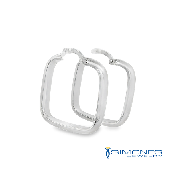 14K White Earrings Image 3 Simones Jewelry, LLC Shrewsbury, NJ