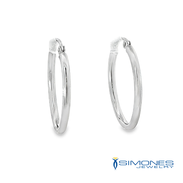 14K White Earrings Image 3 Simones Jewelry, LLC Shrewsbury, NJ