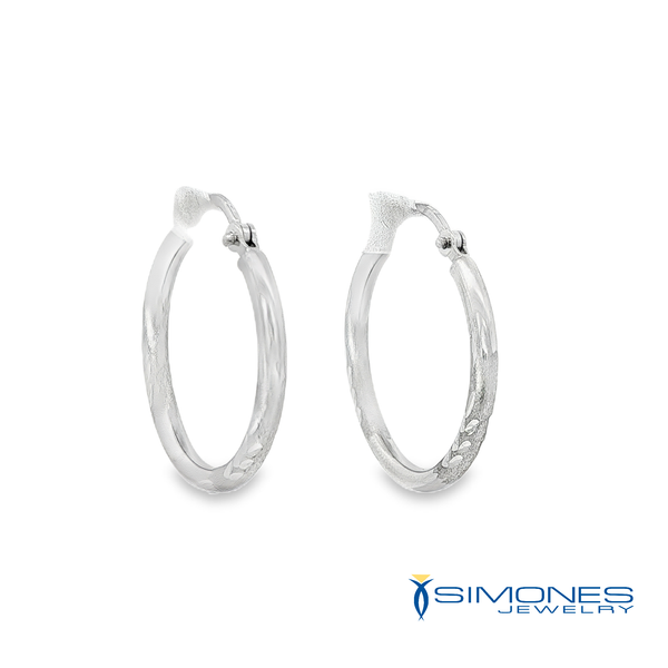 14K White Earrings Image 2 Simones Jewelry, LLC Shrewsbury, NJ