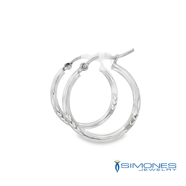 14K White Earrings Image 3 Simones Jewelry, LLC Shrewsbury, NJ