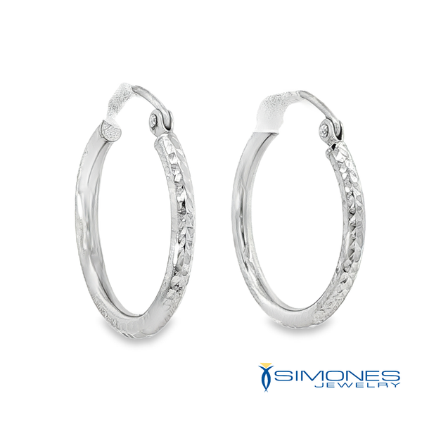 14K White Earrings Image 2 Simones Jewelry, LLC Shrewsbury, NJ