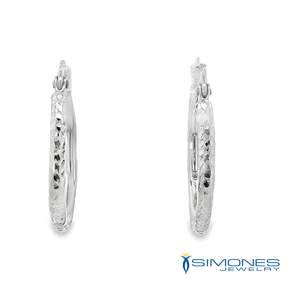 14K White Earrings Image 3 Simones Jewelry, LLC Shrewsbury, NJ