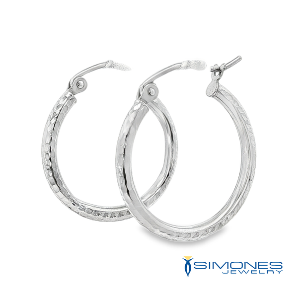 14K White Earrings Simones Jewelry, LLC Shrewsbury, NJ