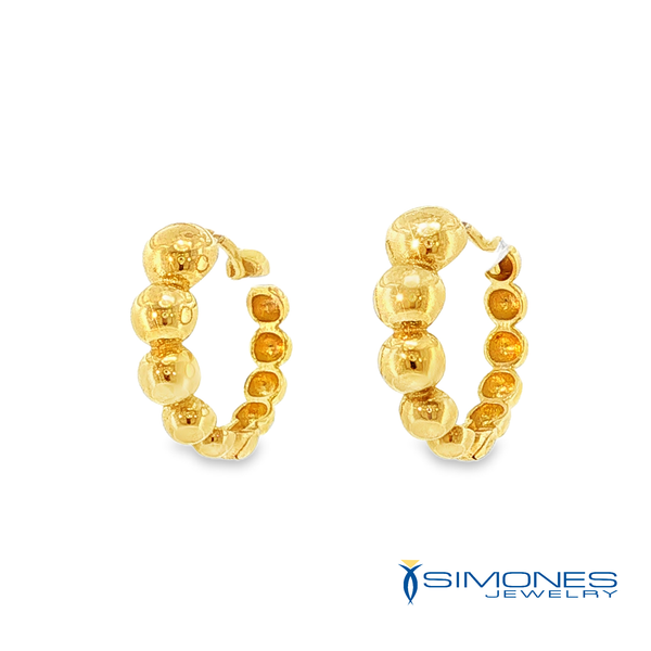 14K Yellow Gold Earrings Image 3 Simones Jewelry, LLC Shrewsbury, NJ