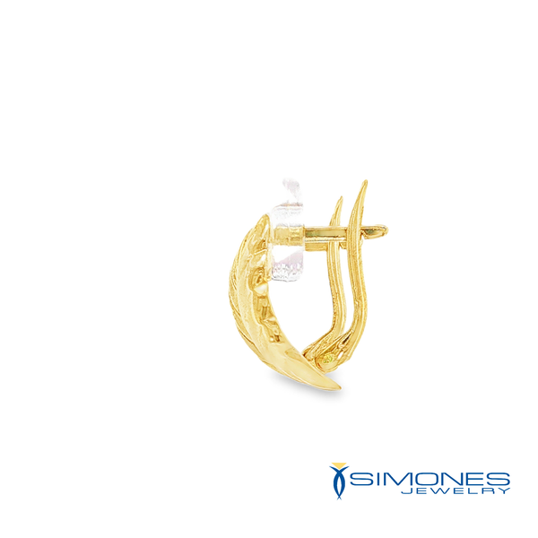 14K Yellow Gold Earrings Image 2 Simones Jewelry, LLC Shrewsbury, NJ