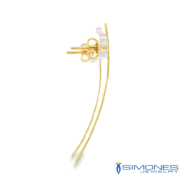14K Yellow Gold Earrings Image 4 Simones Jewelry, LLC Shrewsbury, NJ