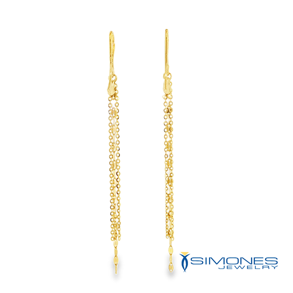 14K Yellow Gold Earrings Image 3 Simones Jewelry, LLC Shrewsbury, NJ