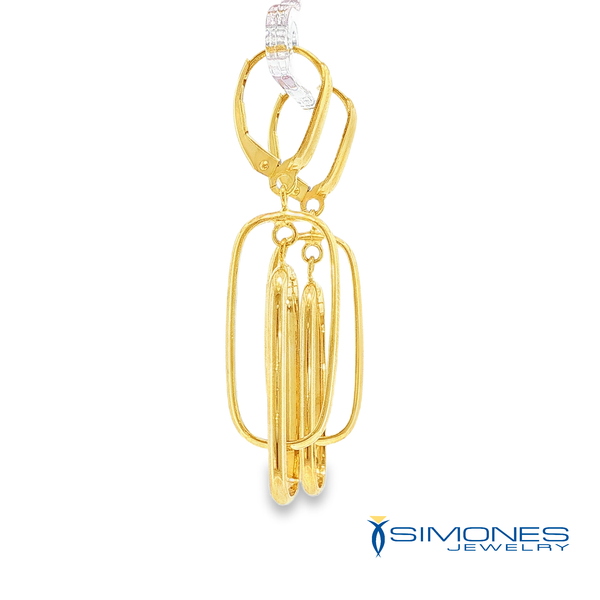14K Yellow Gold Earrings Image 4 Simones Jewelry, LLC Shrewsbury, NJ