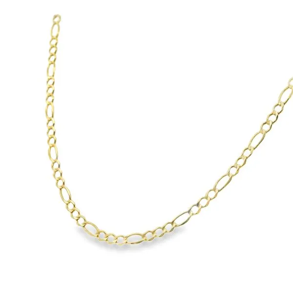 14K Yellow Figaro Necklace Image 3 Simones Jewelry, LLC Shrewsbury, NJ
